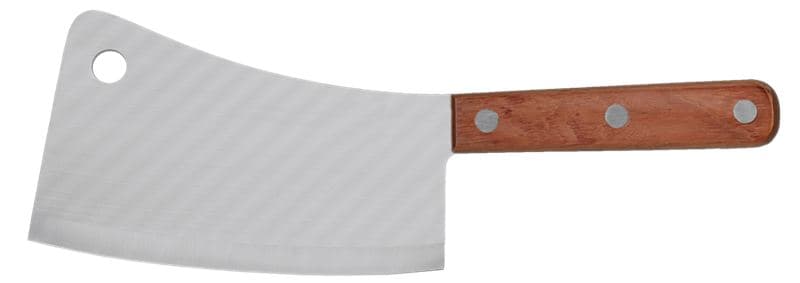Omcan 20064 Curved Cleaver with Wood Handle