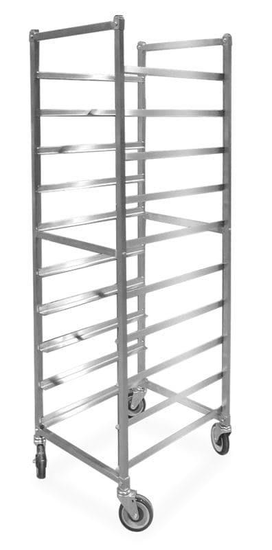 Omcan 23833 Stainless Steel Bun Pan Rack with 10 slides and 6″ spacing