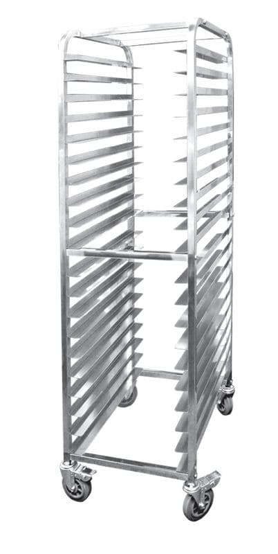 Omcan 23857 Stainless Steel Curved Top Bun Pan Rack with 20 slides and 3″ spacing