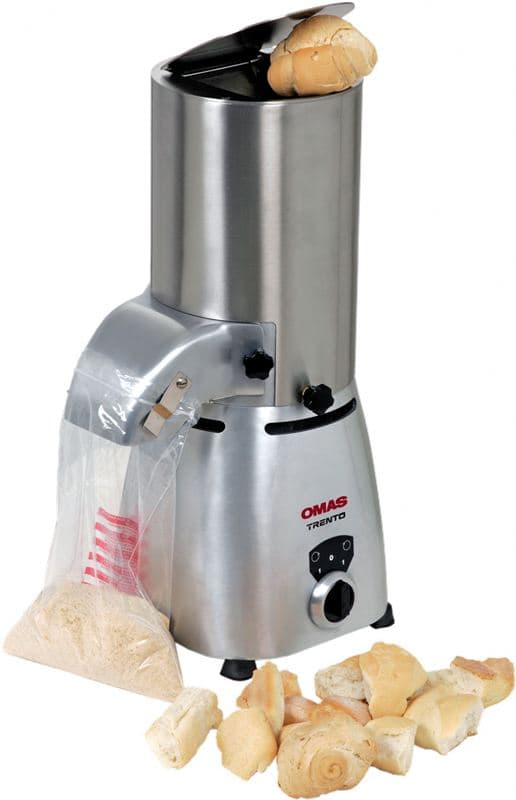 Omcan 23865 Omas Bread Crumb Grater Machine with 1.5 HP Motor, Overload Switch and Safety Cover | Trento – 110 V