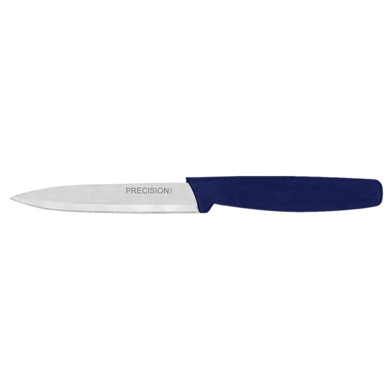 Omcan 24064 4" Paring Knife with Blue Polypropylene Handle
