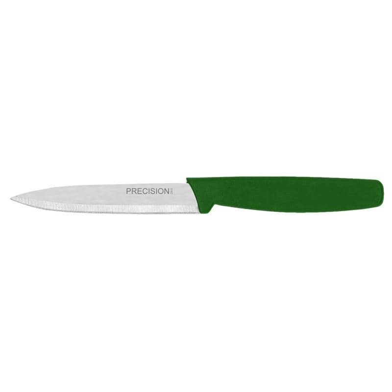 Omcan 24065 4" Paring Knife with Green Polypropylene Handle