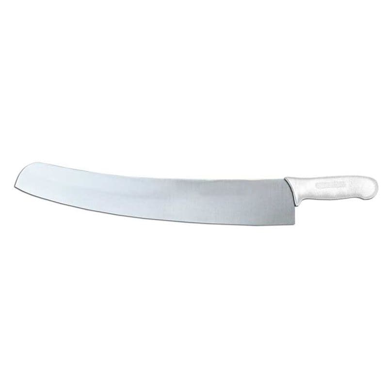 Omcan 31355 Couteau à pizza de 18″ avec poignée simple blanche DR