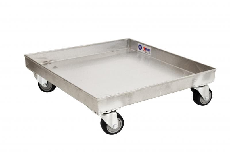 Omcan 31858 Chariot à paniers de lave-vaisselle en acier inoxydable 304, calibre 16