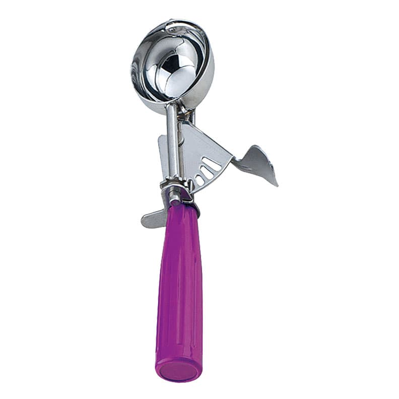 Omcan 34848 Cuillère à crème glacée de 7/8 oz avec poignée violette en plastique (no 40)