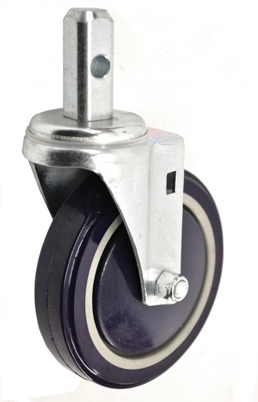 Omcan 39533 Roulette robuste sans freins pour chariots à plaques et à caisses en aluminium