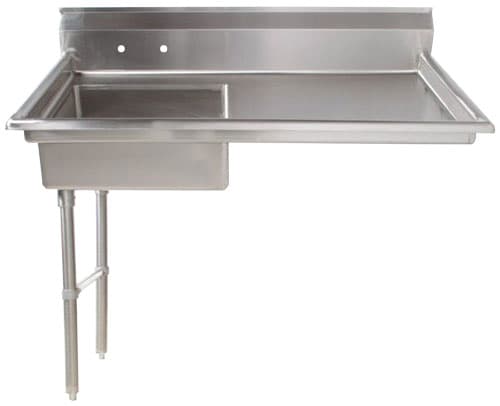 Omcan 40189 Table à vaisselle sous comptoir de 48″ – côté gauche