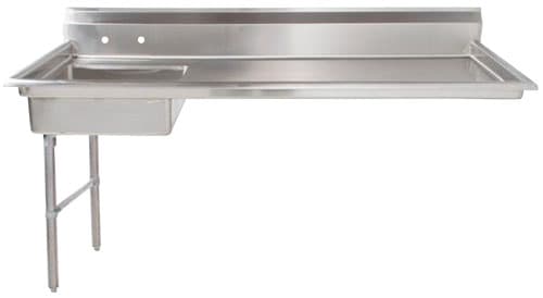 Omcan 40191 Table à vaisselle sous comptoir de 60″ – côté gauche