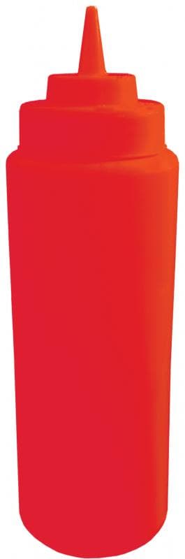 Omcan 40475 32 oz Red Ketchup Condiment Squeeze Bottle – BPA Free