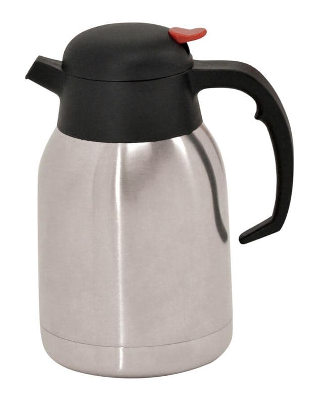Omcan 40564 Carafe isotherme à café en acier inoxydable à double paroi de 51 oz (1,5 L)
