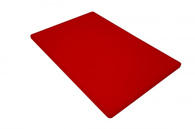 Omcan 41200 12″ x 18″ x 1/2″ Polyethylene Red Rigid Cutting Board