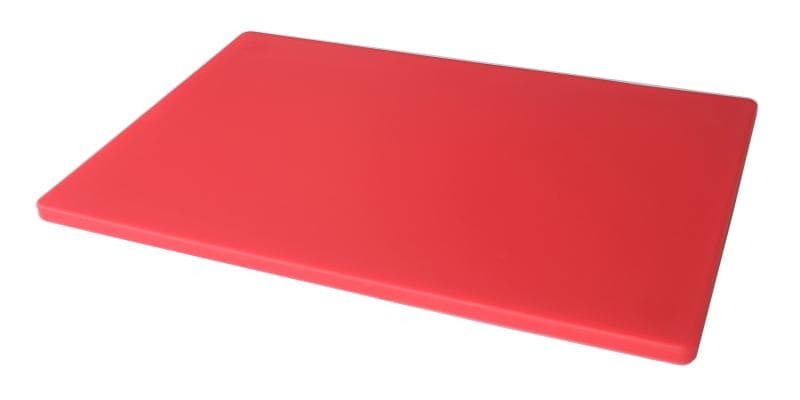 Omcan 41206 15″ x 20″ x 1/2″ Polyethylene Red Rigid Cutting Board