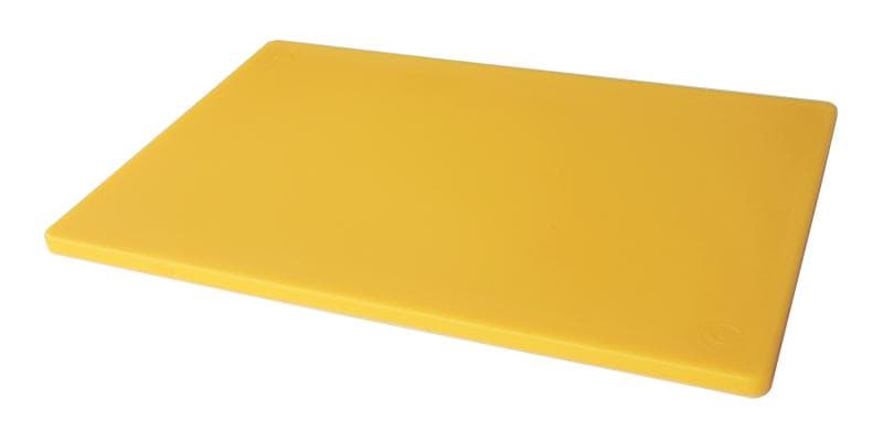 Omcan 41207 Planche à découper rigide en polyéthylène jaune de 15″ x 20″ x 1/2″
