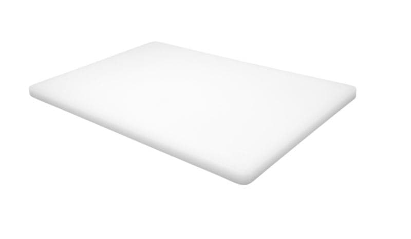Omcan 41414 12″ x 18″ x 3/4″ Polyethylene White Cutting Board
