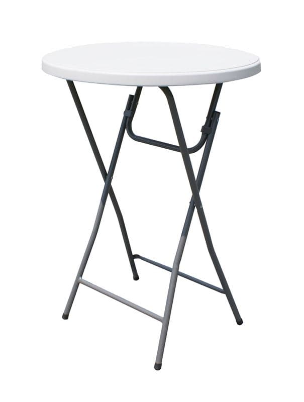 Omcan 41595 Table pliante ronde de 32″, hauteur de bar