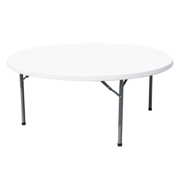 Omcan 41599 Table pliante ronde pleine de 71″