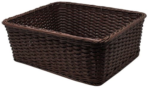 Omcan 43110 15″ x 18″ x 6.5″ Rectangular Wicker Basket