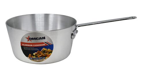 Omcan 43344 Casserole en aluminium de 3,5 pintes, épaisseur de 3 mm, NSF (couvercle gratuit inclus – offre à durée limitée)