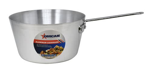 Omcan 43346 Casserole en aluminium de 5,5 pintes, épaisseur de 3 mm, NSF (couvercle gratuit inclus – offre à durée limitée)