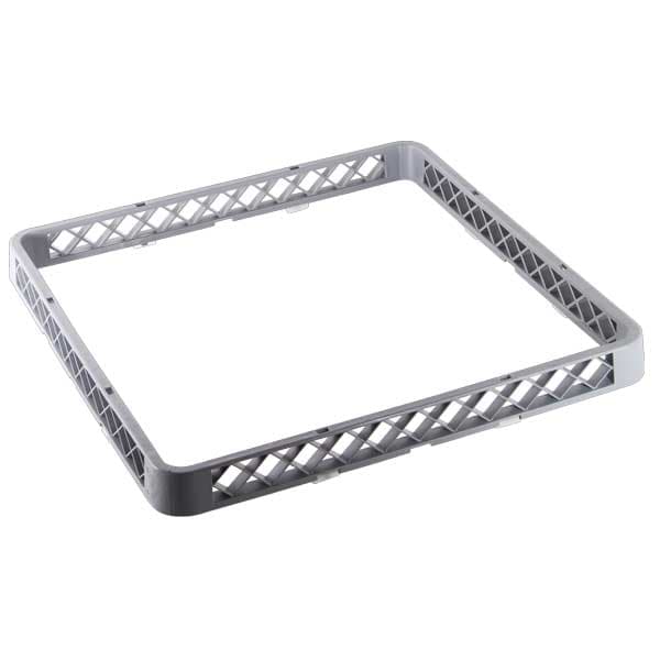 Omcan 43504 Rehausse ouverte pour panier de lave-vaisselle, grise, pleine grandeur