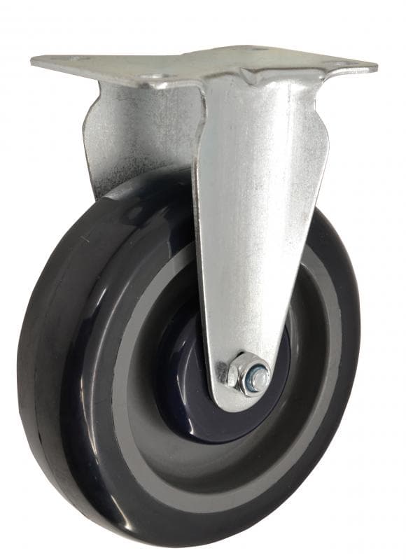 Omcan 43568 Fixed Wheels for 13118, 23731, and 31277 Solid Top Stock Carts