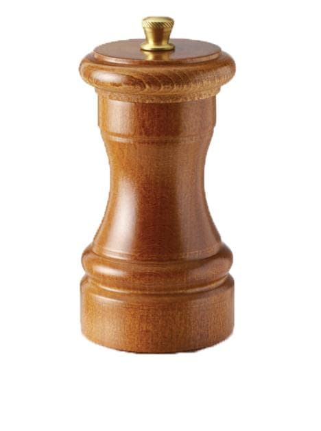 Omcan 43665 Collection classique – Moulin à poivre de 4″ en bois de hêtre italien foncé traditionnel