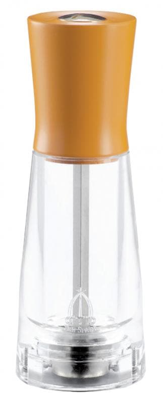 Omcan 43672 Tosca Series – 6" Pepper Mill Orange Beech Wood with Acrylic Resin Base