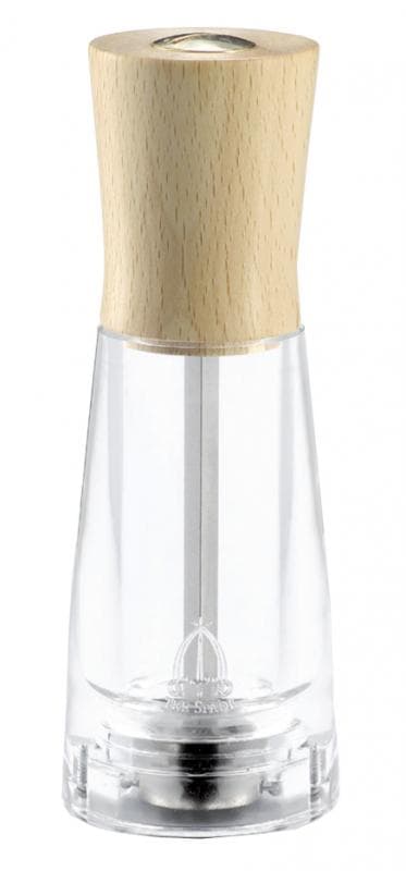 Omcan 43698 Série Tosca – Moulin à sel de 6″ en bois de hêtre clair avec base en résine acrylique