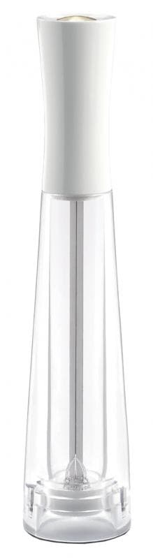 Omcan 43702 Série Tosca – Moulin à sel de 10″ en bois de hêtre blanc avec base en résine acrylique