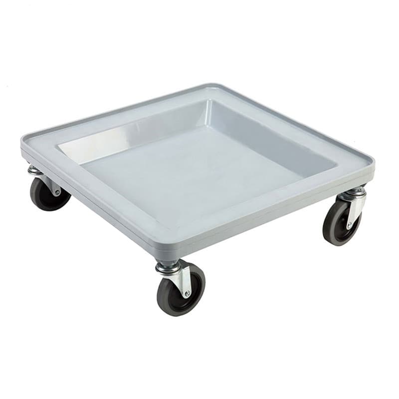 Omcan 44356 Chariot à paniers de lave-vaisselle gris en polypropylène sans poignée