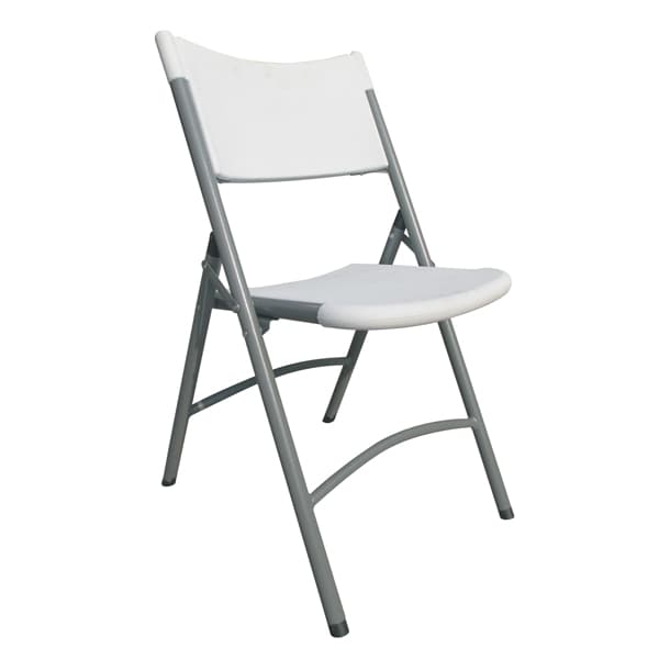 Omcan 44357 Folding Chair with Grey Metal Frame