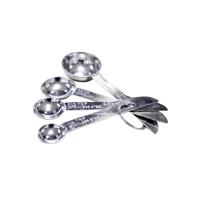 Omcan 44451 Stainless Steel Measuring Spoon Set – 4 pcs / set