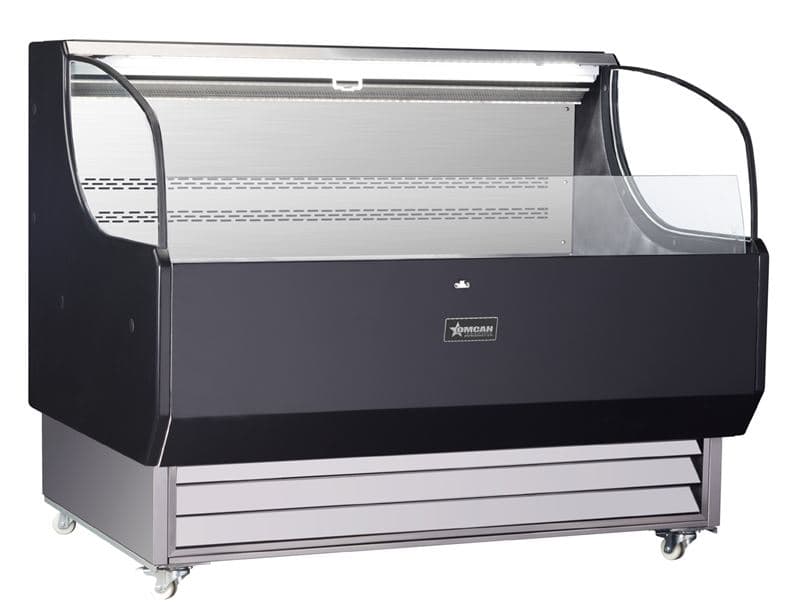 Omcan 44544 Vitrine réfrigérée ouverte libre-service Grab and Go sur pied de 52″, 13,07 pi³ (370 L), noir