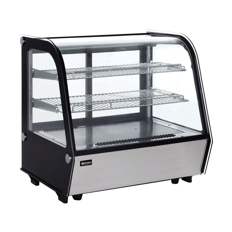 Omcan 44629 27″ Two (2) Shelf Countertop Refrigerated Display, 4.24 cu.ft. (120 Liter), Stainless Steel