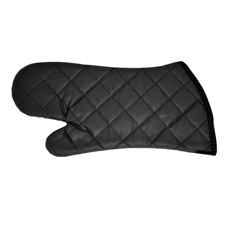 Omcan 46345 15" Flame Retardant Oven Mitt – Charcoal Black