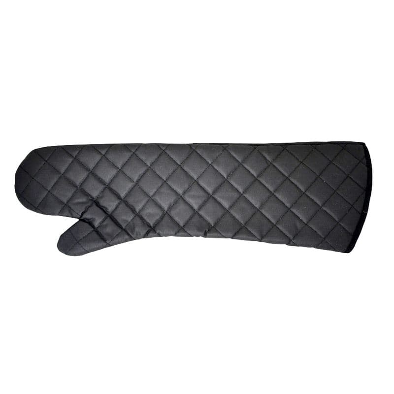 Omcan 46347 24" Flame Retardant Oven Mitt – Charcoal Black