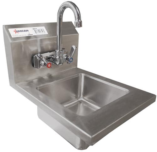 Omcan 46507 Lavabo mural fabriqué sur mesure