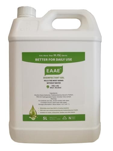 Omcan 46670 Désinfectant pour les mains à 75 % d’alcool – 5 L