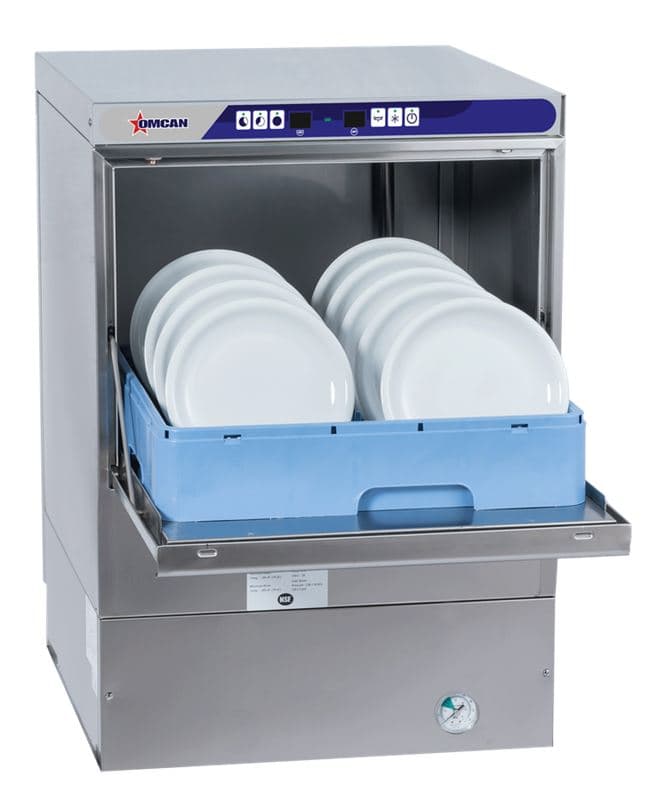 Omcan 46798 23" Undercounter High Temperature Dishwasher with Digital Control