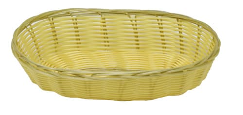 Omcan 47196 Long Oval Natural Woven Basket 9″ x 4.25″ x 2″