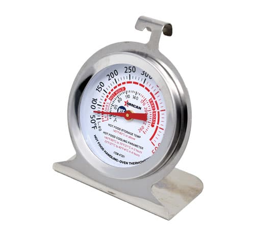 Omcan 47201 Oven Thermometer with Built-in Hanging Hook and Standing Panel