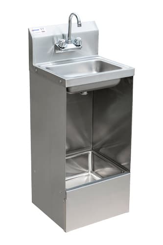 Omcan 47246 Combiné lavabo et évier de service de 17″