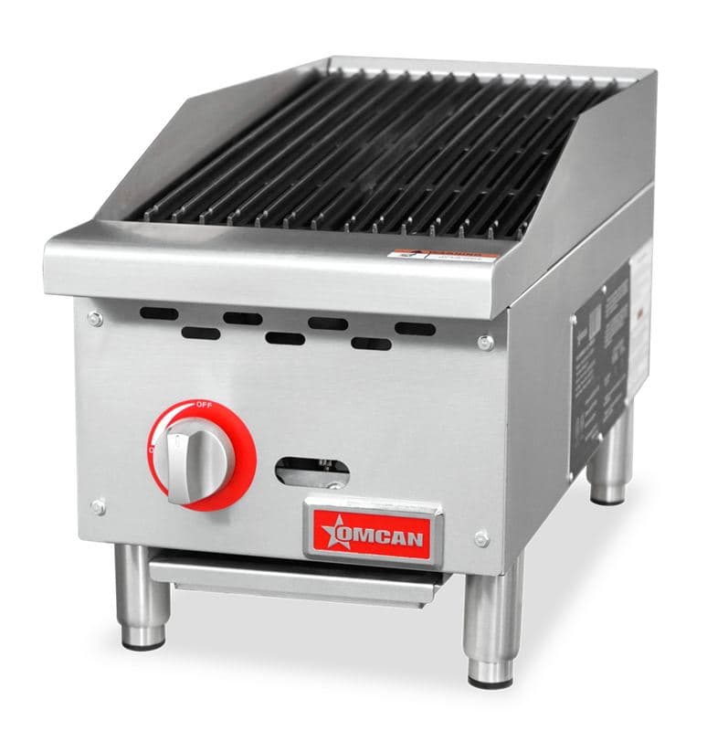 Omcan 47376 12″ Radiant Gas Charbroiler, 1 burner, 35000 BTU