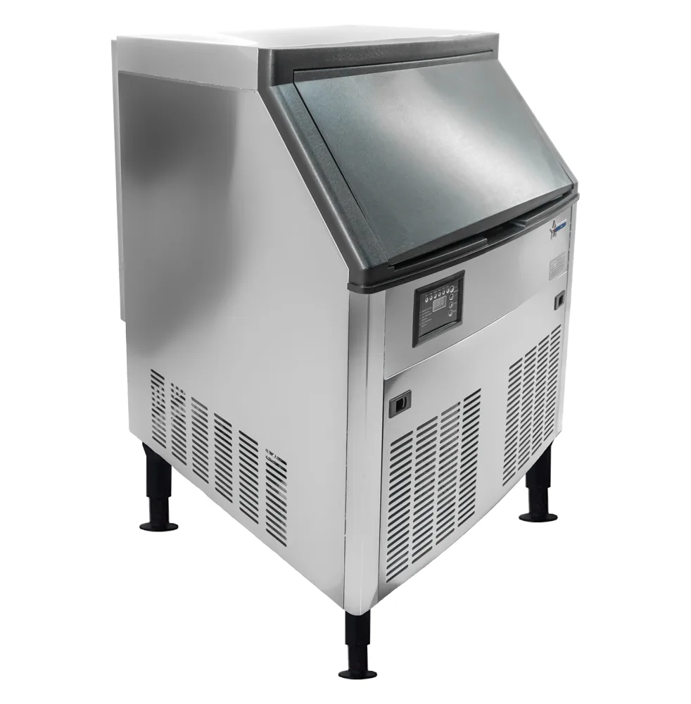 Omcan 47484 Machine à glaçons de 26″ avec bac à glace de 80 lb – production de 210 lb par jour