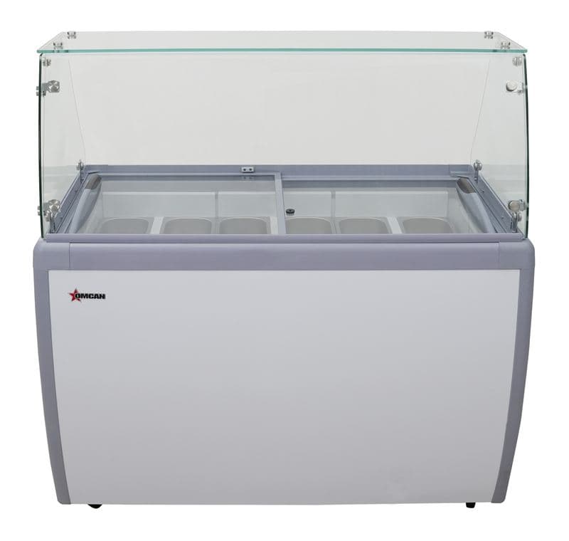 Omcan 47743 50″ Nine (9) Pan Gelato Dipping Cabinet (WITHOUT SNEEZE GUARD)