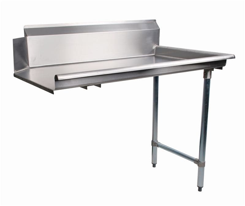 Omcan 47745 72″ 18 Gauge 304 Stainless Steel Clean Dish Table – Right Side