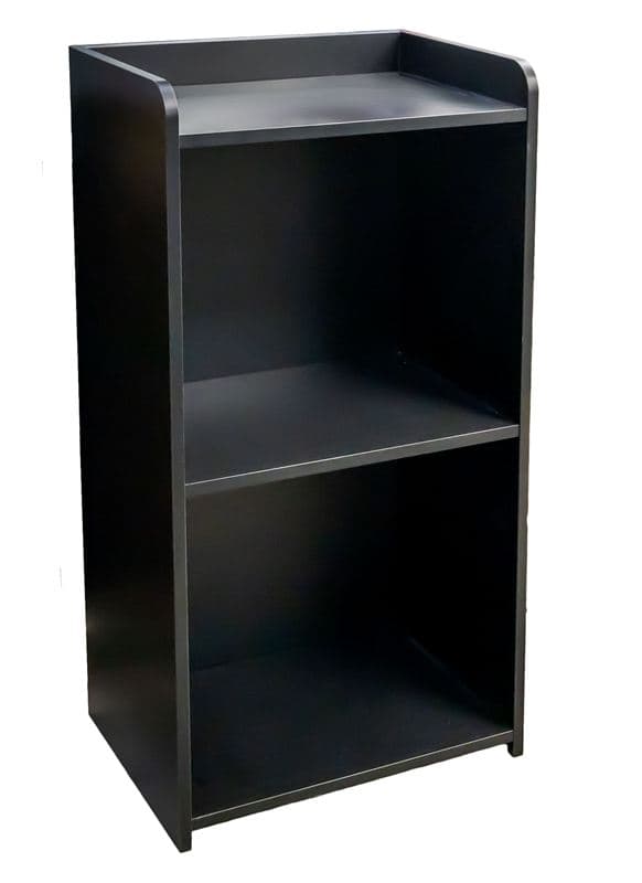 Omcan 48221 Poste d’accueil noir de 24,5″ avec tablette et roulettes