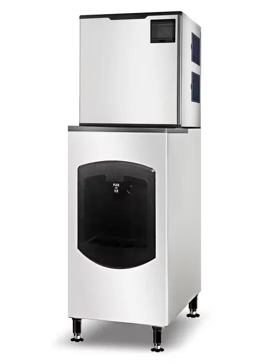 Omcan 48349 22″ Ice Maker Machine and Dispenser with 170 lb. Ice Bin – Ice Yield 350 lb. per Day