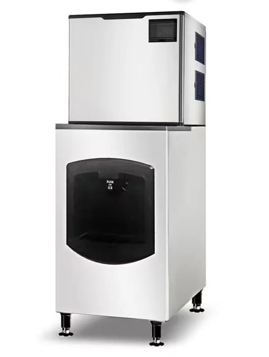 Omcan 48350 30″ Ice Maker Machine and Dispenser with 220 lb. Ice Bin – Ice Yield 500 lb. per Day