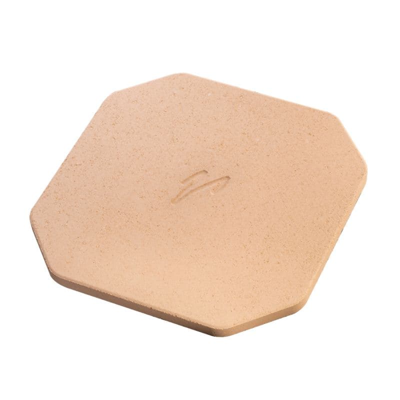 Omcan 48460 Pierre à pizza réfractaire octogonale Valoriani de 13″ x 13″ (pour fours standard)